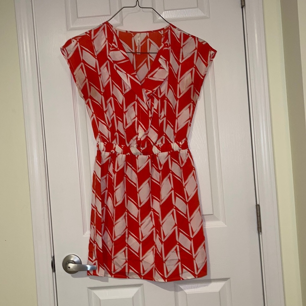Red/Orangish Patterned Dress